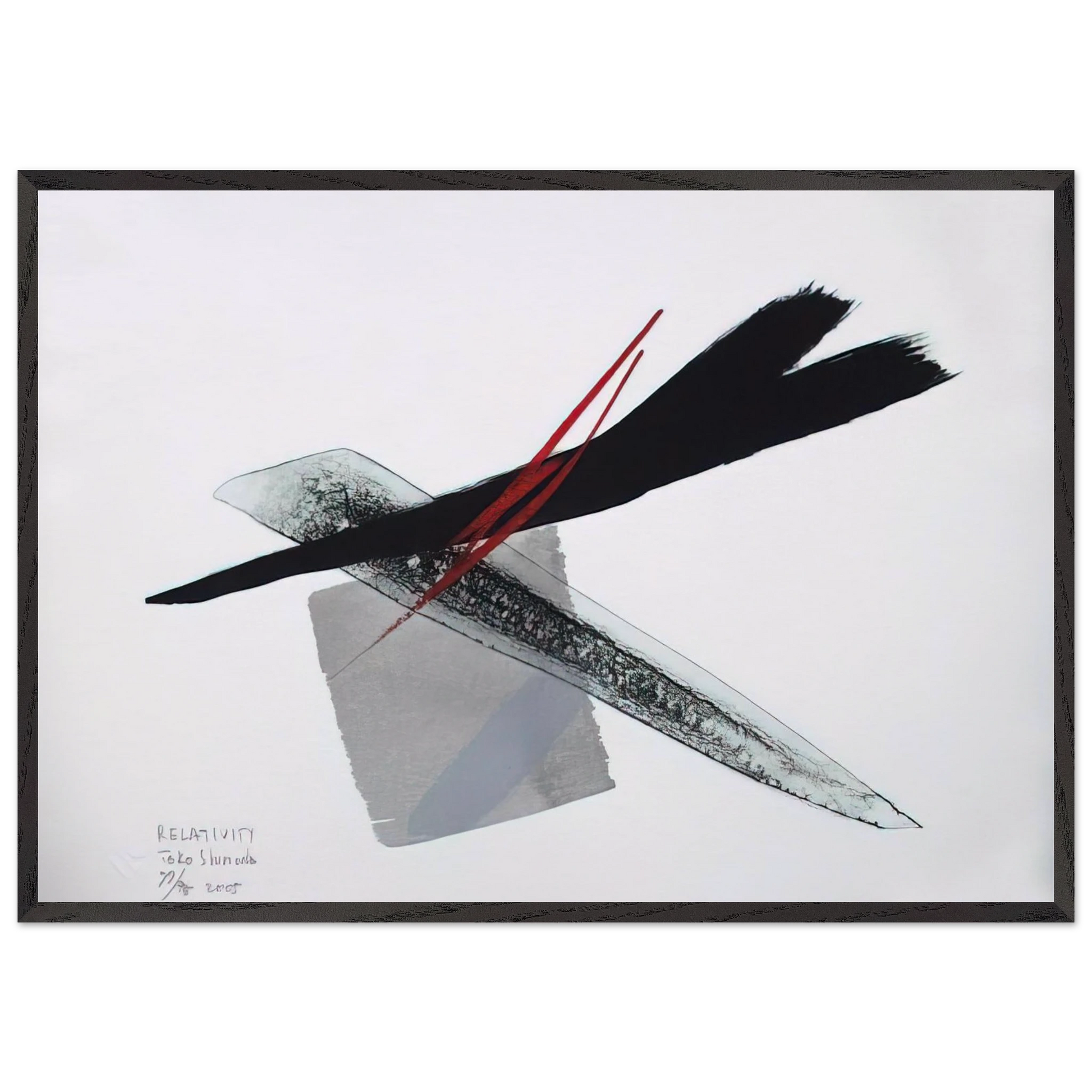 Relativity - 2005 - Toko Shinoda Framed Art Print – Black Wooden Frame - Default Title - -Framed Art Print