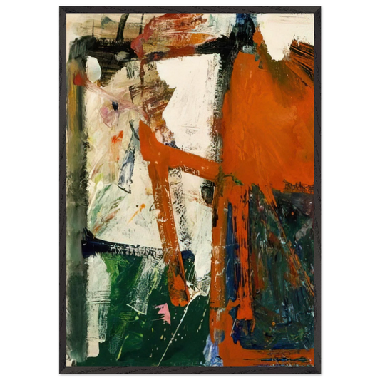 Up Mousehole - 1962 - Hassel Smith Framed Art Print – Black Wooden Frame - Default Title - -Framed Art Print