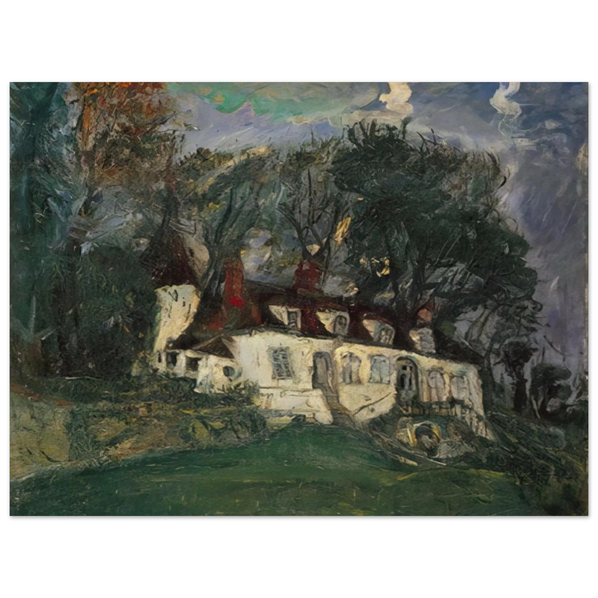 Chaim Soutine - HOUSE AT OISEME 1934 Fine Art Poster - Default Title