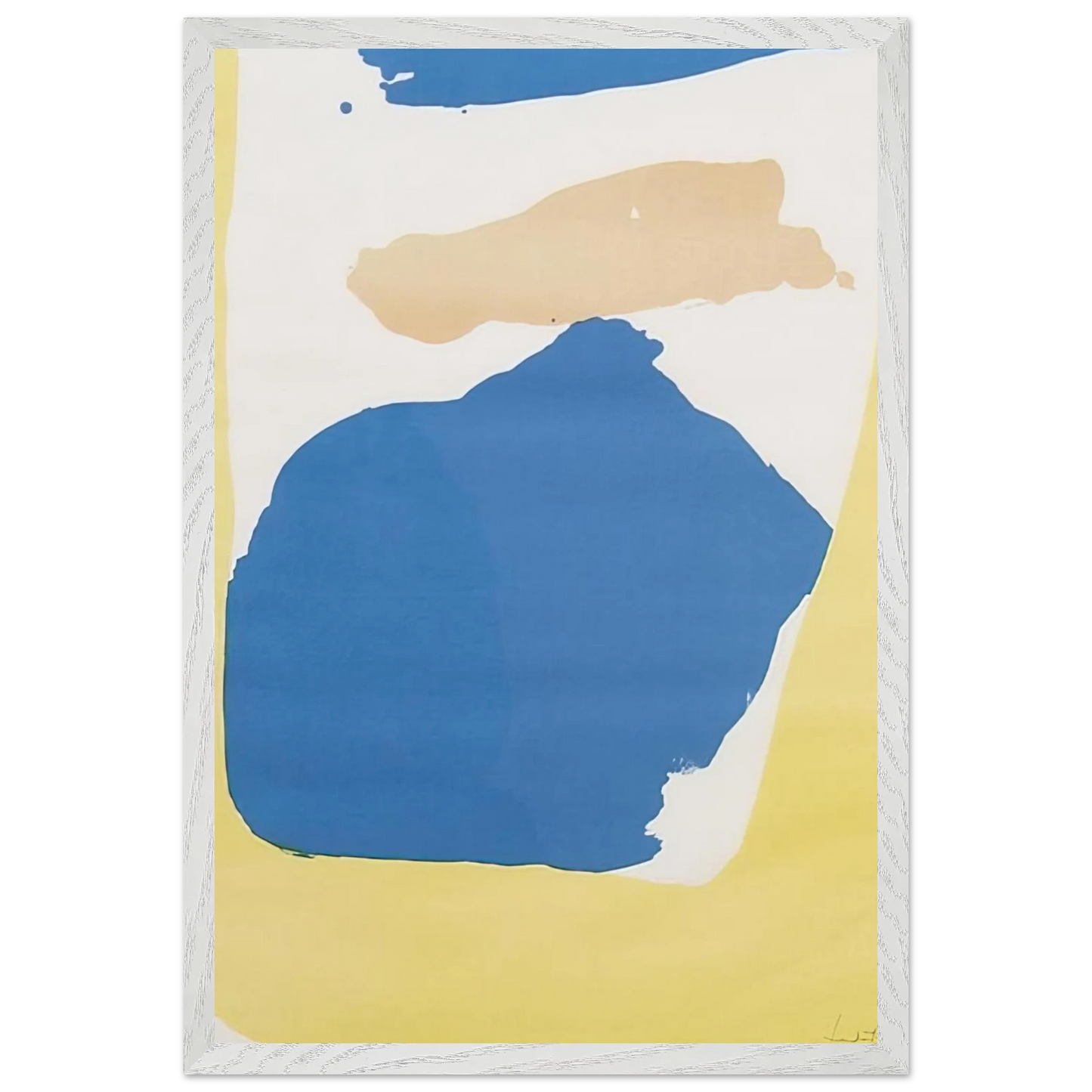Helen Frankenthaler - Frankenthaler Preview - 1965 Wall art - 27x35 cm / 11x14 Inches - Premium Wooden Framed Poster With Fine Art Paper - Wood frame