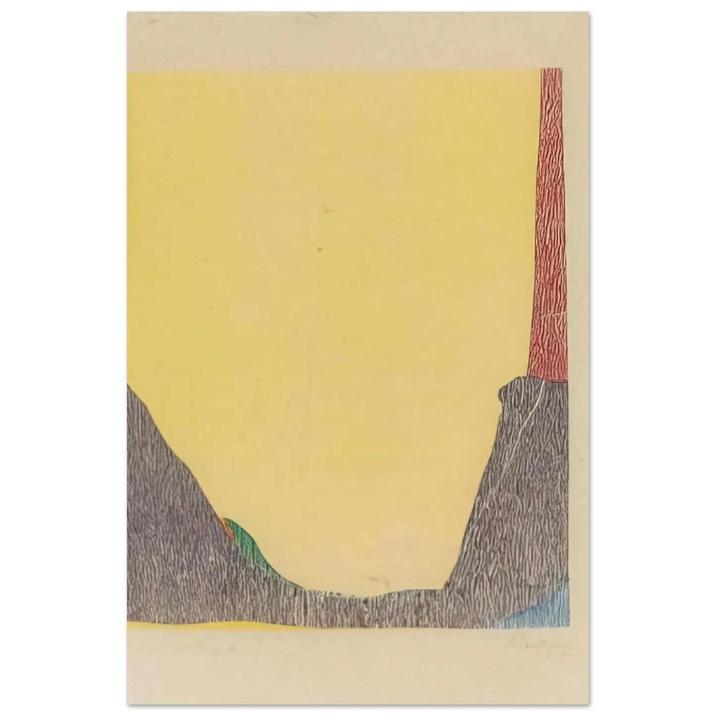 Helen Frankenthaler - East and Beyond - 1973 Wall art - 15x20 cm / 6x8 inches - Fine Art Poster - -