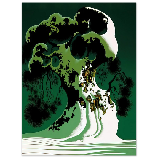 Eyvind Earle - Snow Covered Bonsai Fine Art Poster - Default Title