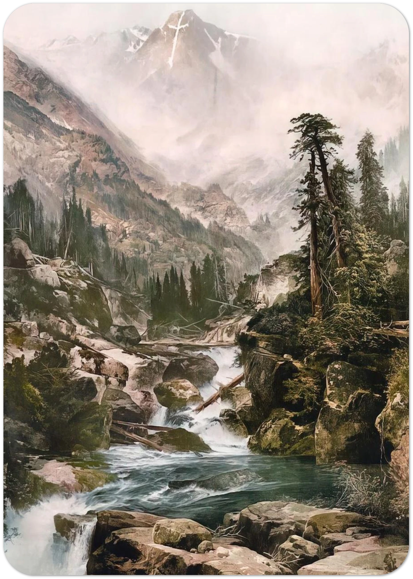 Mount of the Holy Cross By Thomas Moran Pack of 10 Post Cards | Thomas Moran Post Cards | A6 (10.5 x 14.8 cm) - 4.1 x 5.8 inches