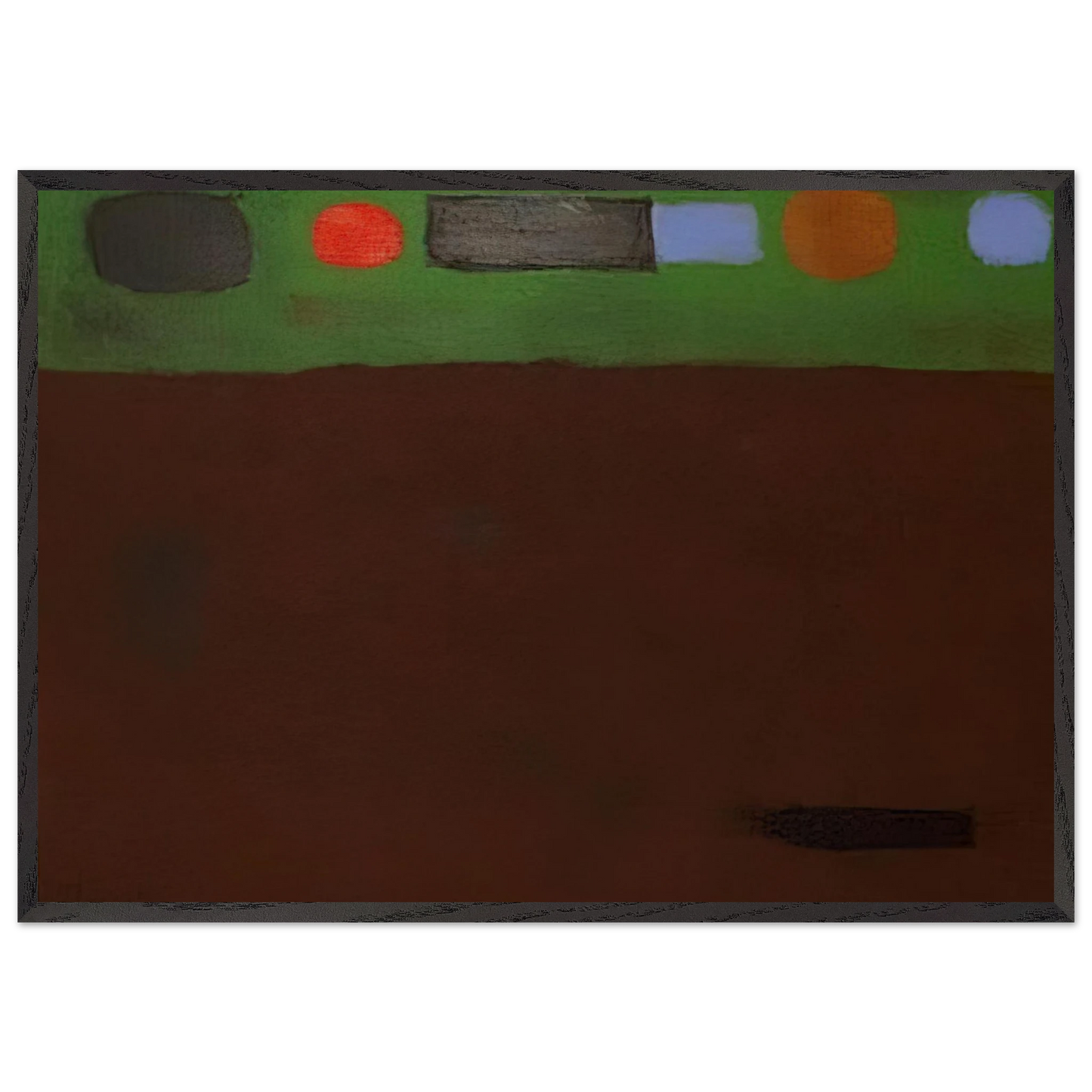 Mood - 1967 - Adolph Gottlieb Framed Art Print – Black Wooden Frame - Default Title - -Framed Art Print