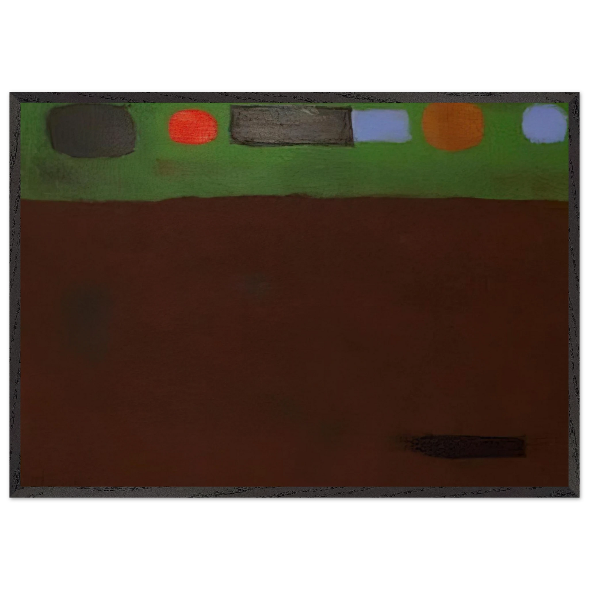 Mood - 1967 - Adolph Gottlieb Framed Art Print – Black Wooden Frame - Default Title - -Framed Art Print