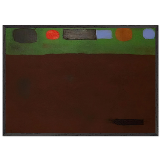 Mood - 1967 - Adolph Gottlieb Framed Art Print – Black Wooden Frame - Default Title - -Framed Art Print