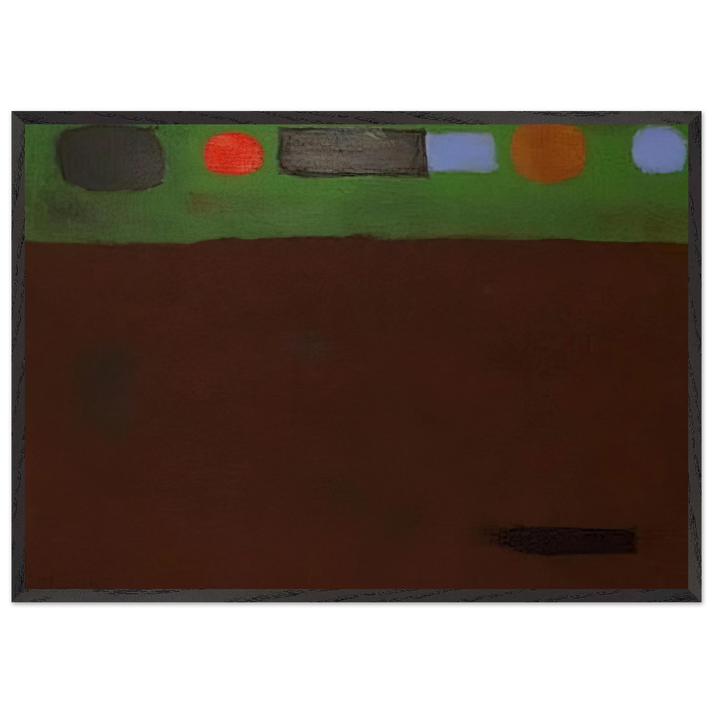 Mood - 1967 - Adolph Gottlieb 70x100 cm / 28x40 inches Framed Art Print – Black Wooden Frame