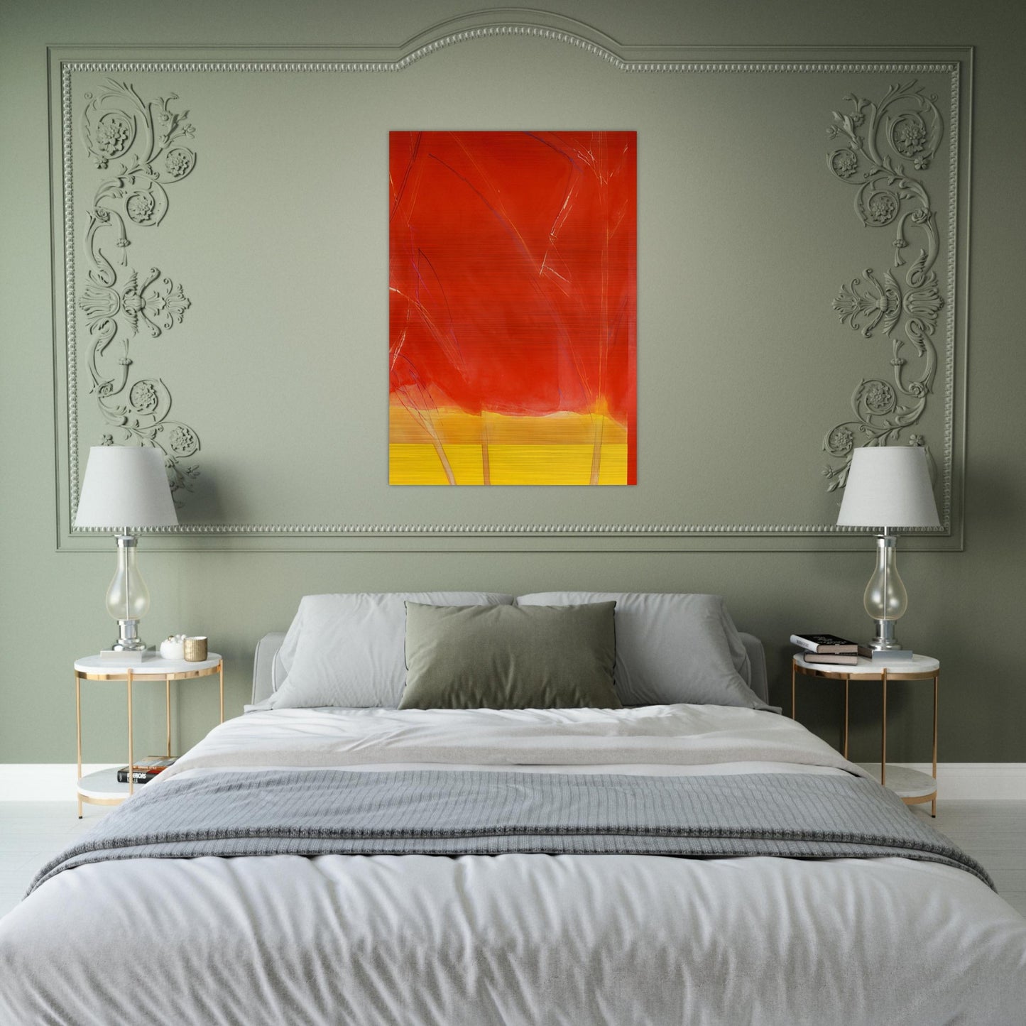 Vivid Spring - 1988 - Ronnie Landfield Brushed Aluminum Print - 70x100 cm / 28x40 inches | Ronnie Landfield Aluminum Print | Ronnie Landfield Prints