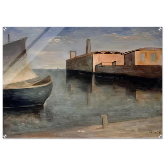 LAGOON 1932 - Carlo Carra Acrylic Print - 70x100 cm / 28x40″ inches