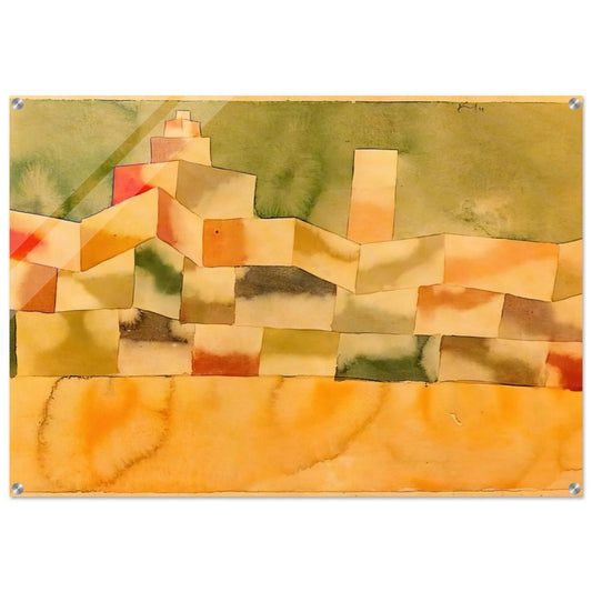 ORIENTAL ARCHITECTURE 1929 - Paul Klee Acrylic Print - 70x100 cm / 28x40″ inches