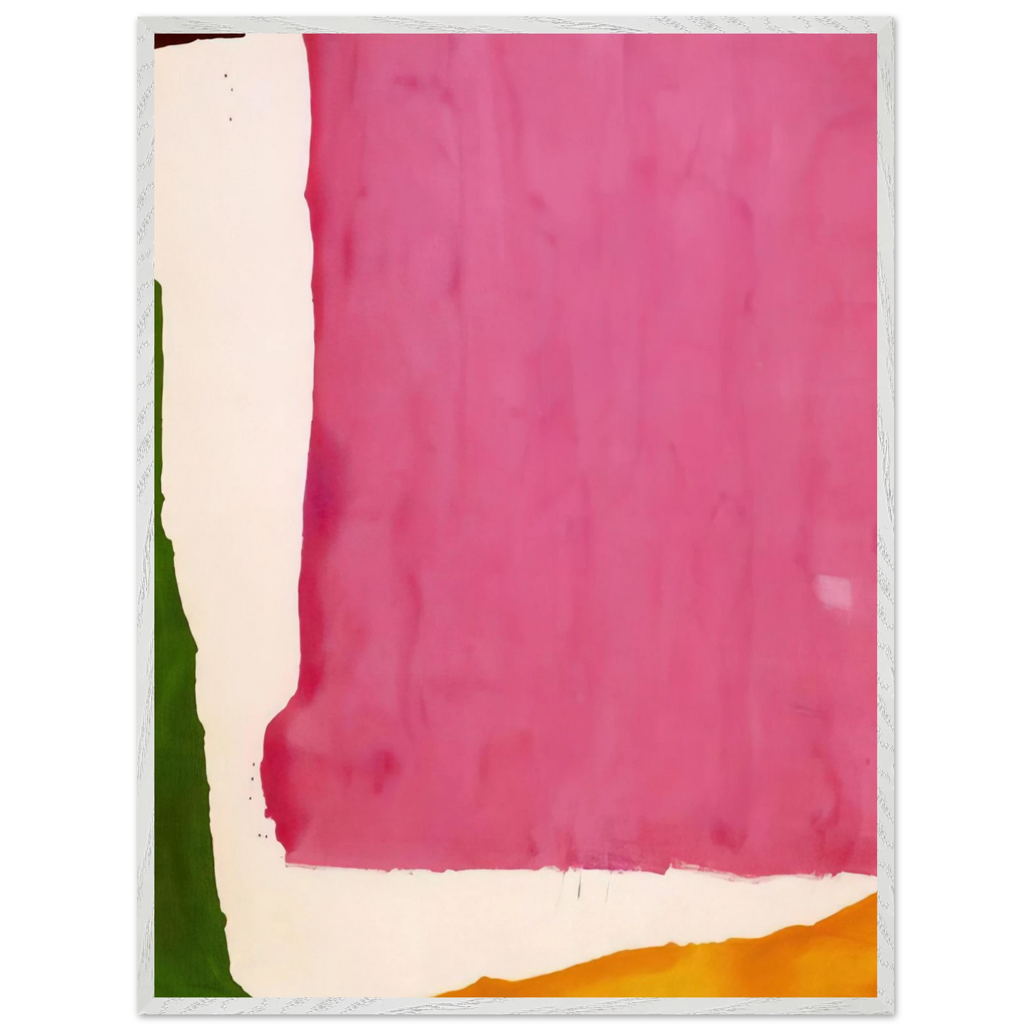 Helen Frankenthaler - Mauve District - 1966 Wall art - 70x100 cm / 28x40 inches - Premium Wooden Framed Poster With Fine Art Paper - White frame