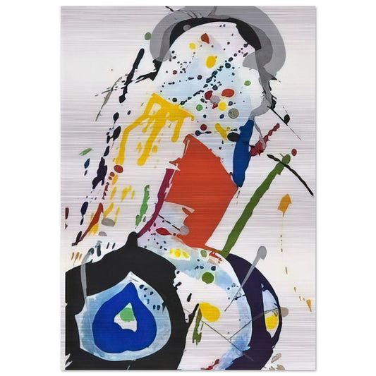 untitled  sfe081  - Sam Francis Brushed Aluminum Print - 70x100 cm / 28x40 inches | Sam Francis Aluminum Print | Sam Francis Prints