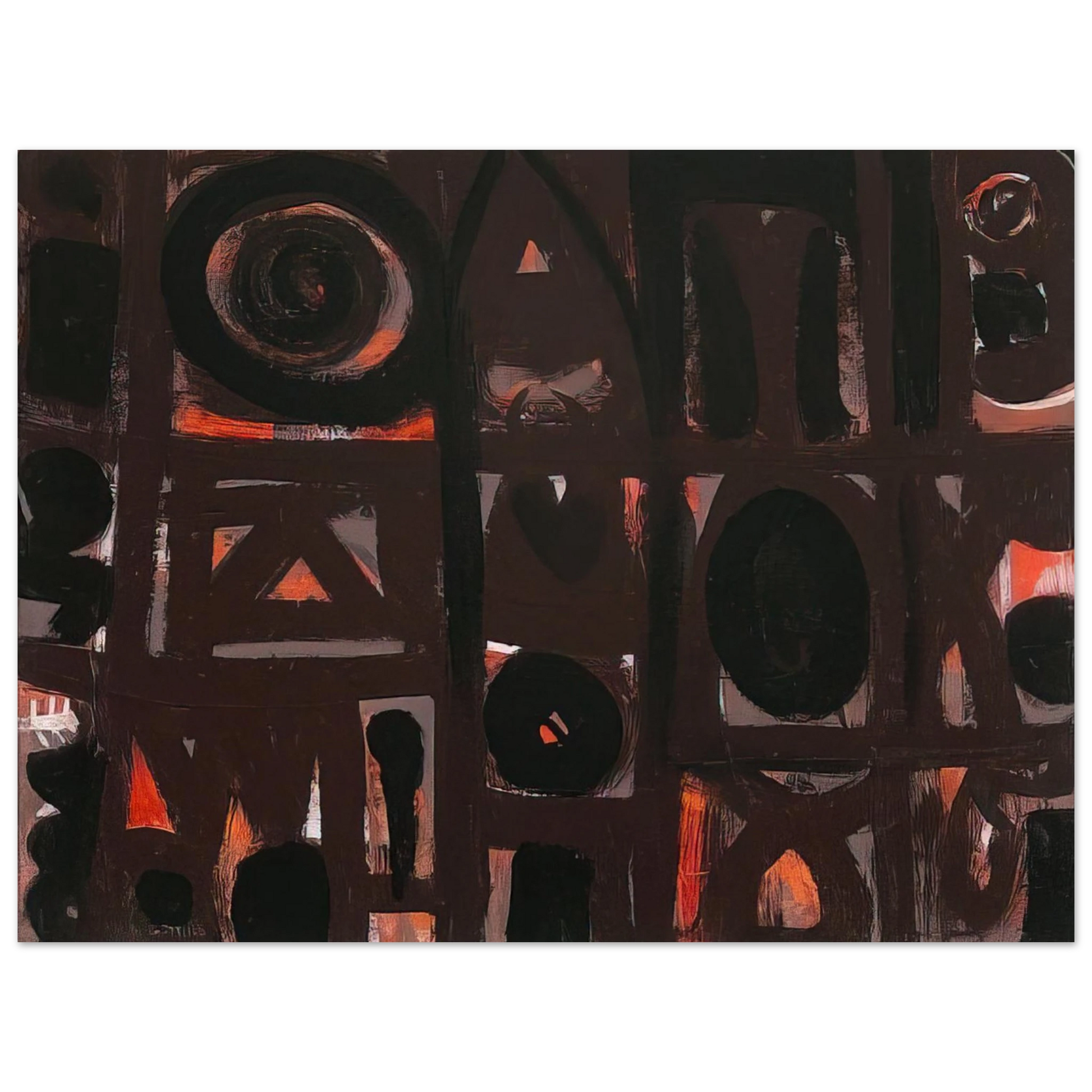 Adolph Gottlieb - Night Forms - 1950 Fine Art Poster - Default Title