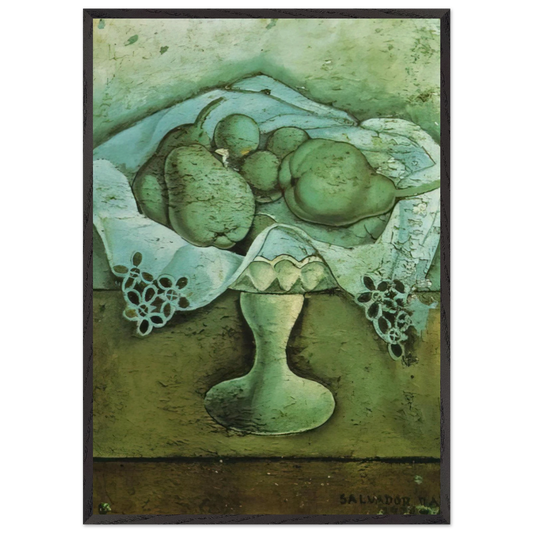 STILL LIFE 6 N2 - Salvador Dali Framed Art Print – Black Wooden Frame - Default Title - -Framed Art Print