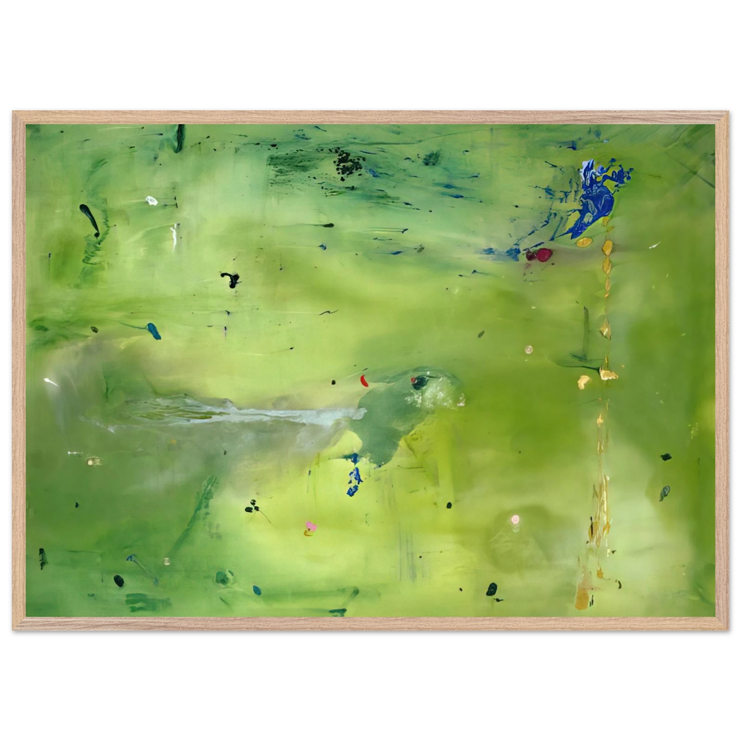 Helen Frankenthaler - A Green Thought in a Green Shade - 1981 Wall art - 50x70 cm / 20x28 Inches - Fine Art Poster - -