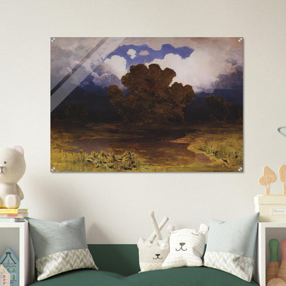 Forest Lake. Cloud - Arkhyp Kuindzhi Acrylic Print - 70x100 cm / 28x40″ inches | Arkhyp Kuindzhi Wall Art | Arkhyp Kuindzhi Prints