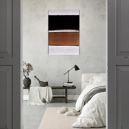 B-Walnut Stain - 1998 - Pierre Soulages Brushed Aluminum Print - 70x100 cm / 28x40 inches | Pierre Soulages Aluminum Print | Pierre Soulages Prints