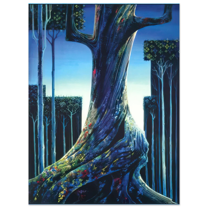 Eyvind Earle - Medieval Forest  75x100 cm / 30x40inches Fine Art Poster