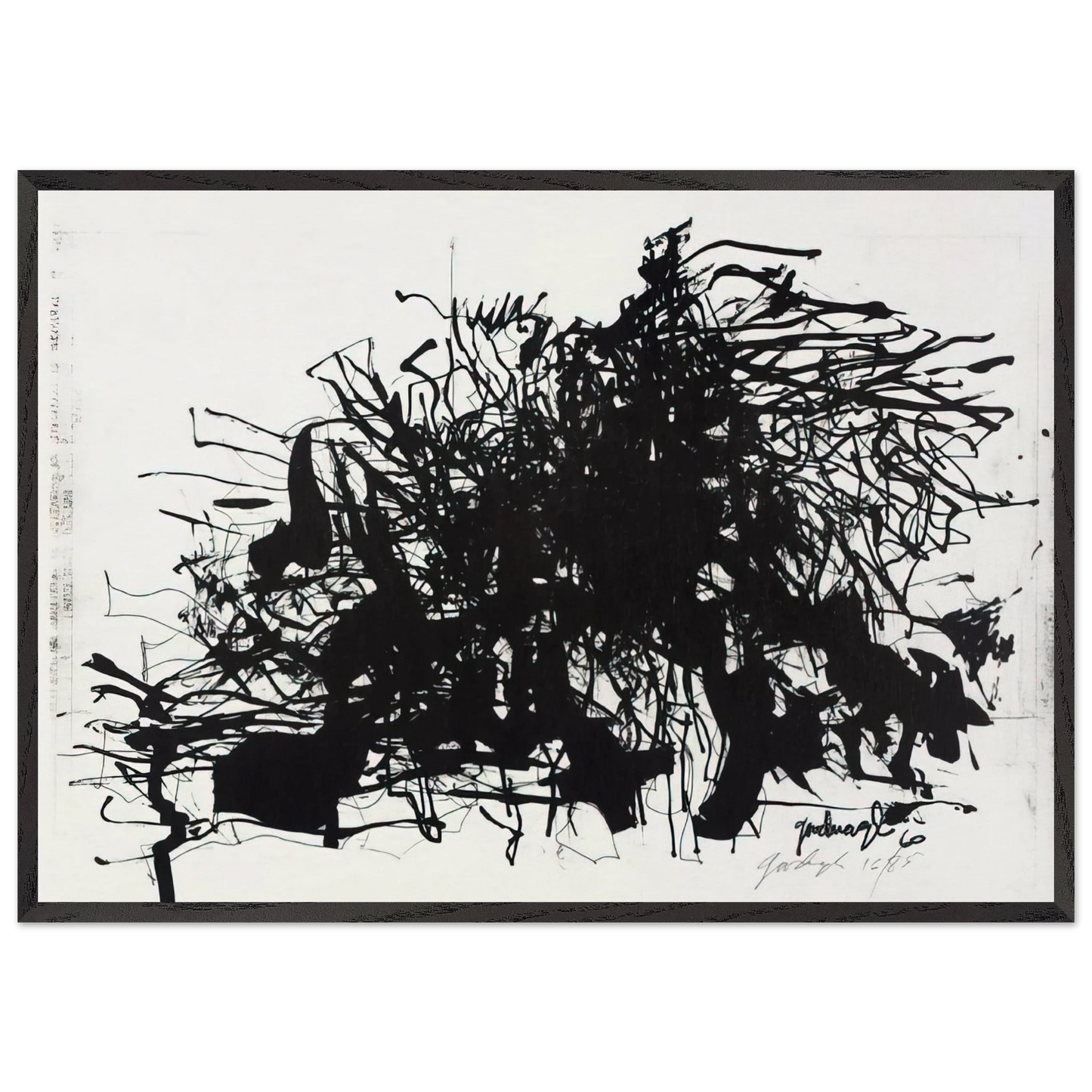 Nomads - 1960 - Robert Goodnough Framed Art Print – Black Wooden Frame - Default Title - -Framed Art Print