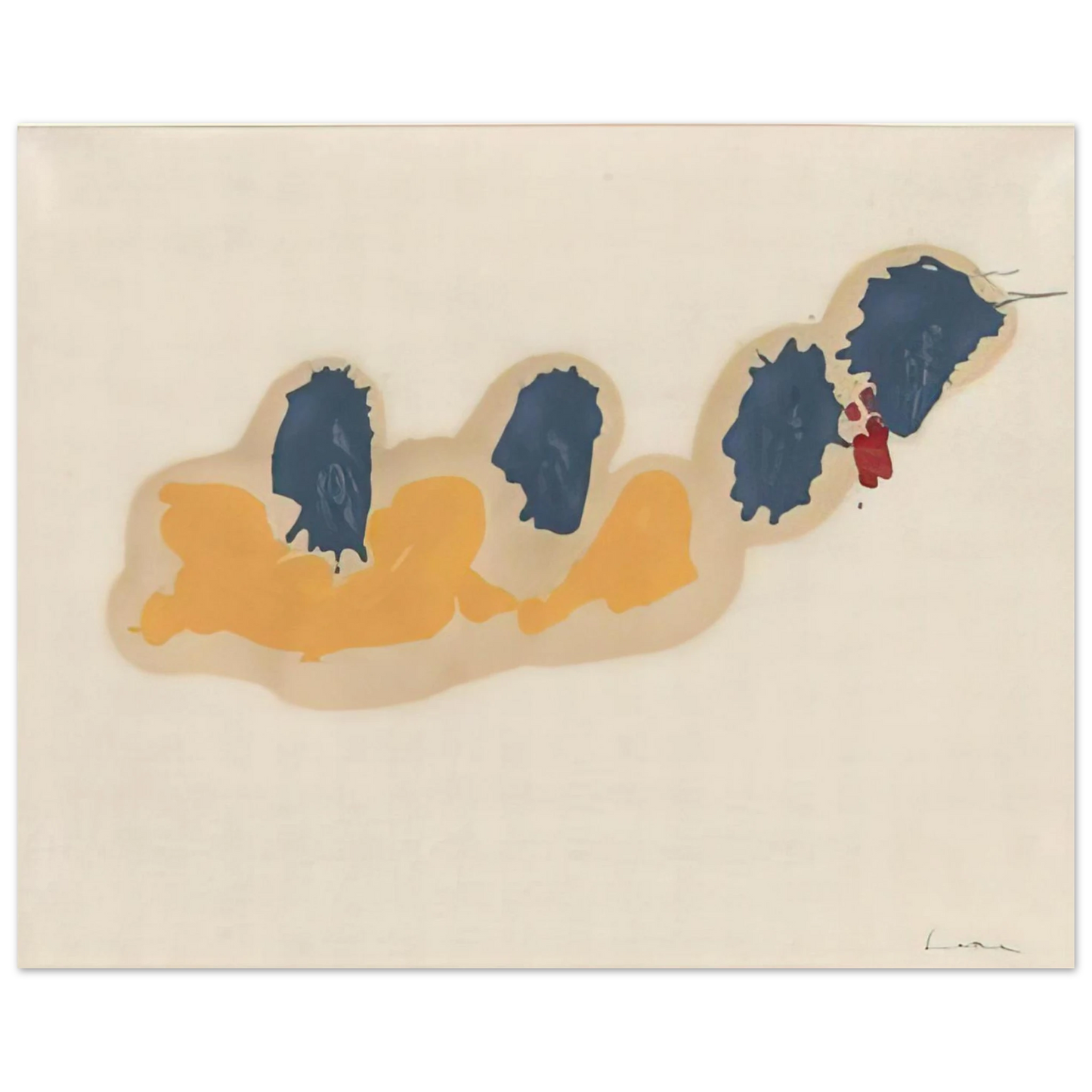 Helen Frankenthaler - April IV - 1960 Wall art - 27x35 cm / 11x14 inches - Fine Art Poster - -