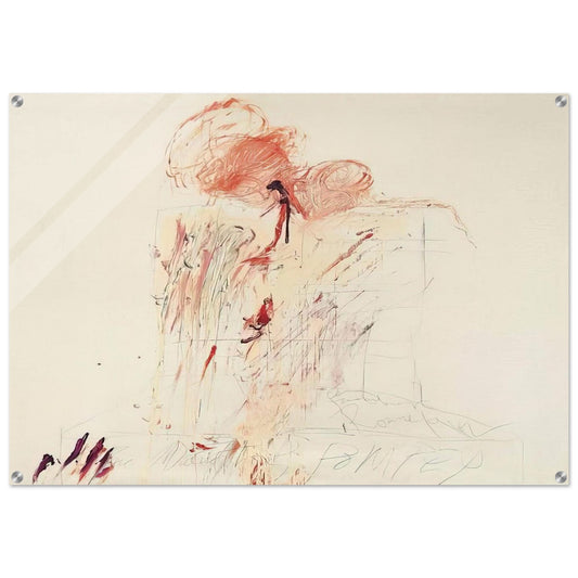 Death of Pompey  Rome  - Cy Twombly Acrylic Print - 70x100 cm / 28x40″ inches