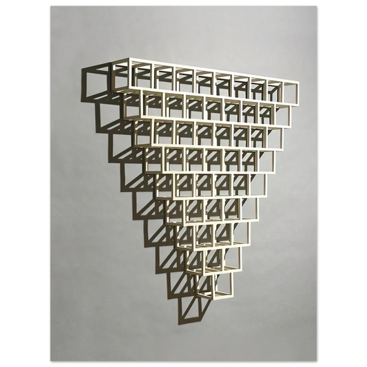 Sol LeWitt - 9-8-7-6-5-4-3-2-1 Half Off Fine Art Poster - Default Title
