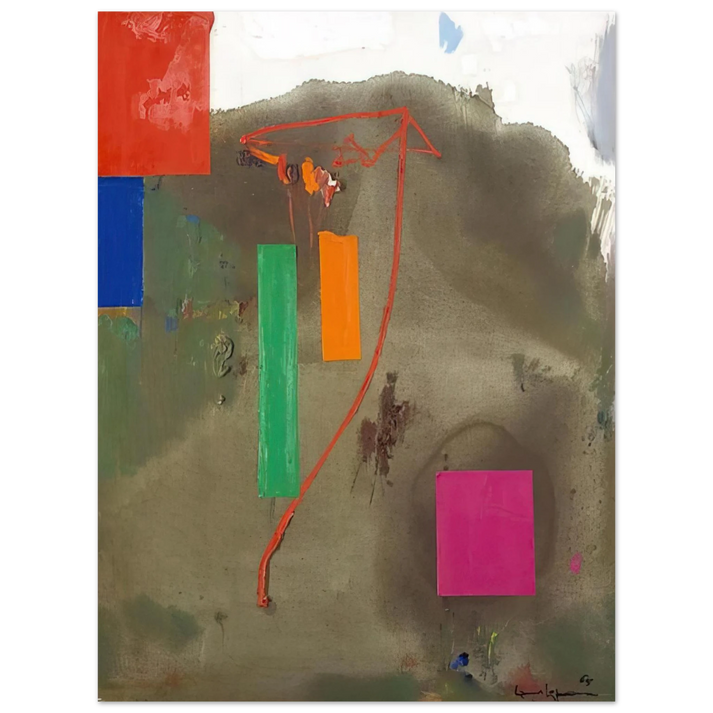 Hans Hofmann - Lonely Journey  75x100 cm / 30x40inches Fine Art Poster