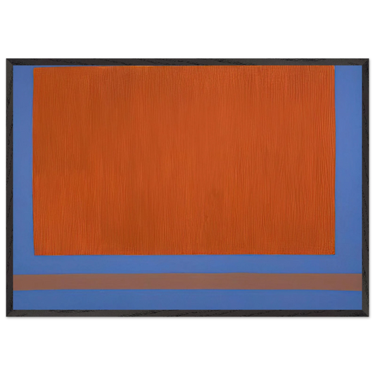 Classic Yellow Sun-Box - 1968 - Theodoros Stamos Framed Art Print – Black Wooden Frame - Default Title - -Framed Art Print