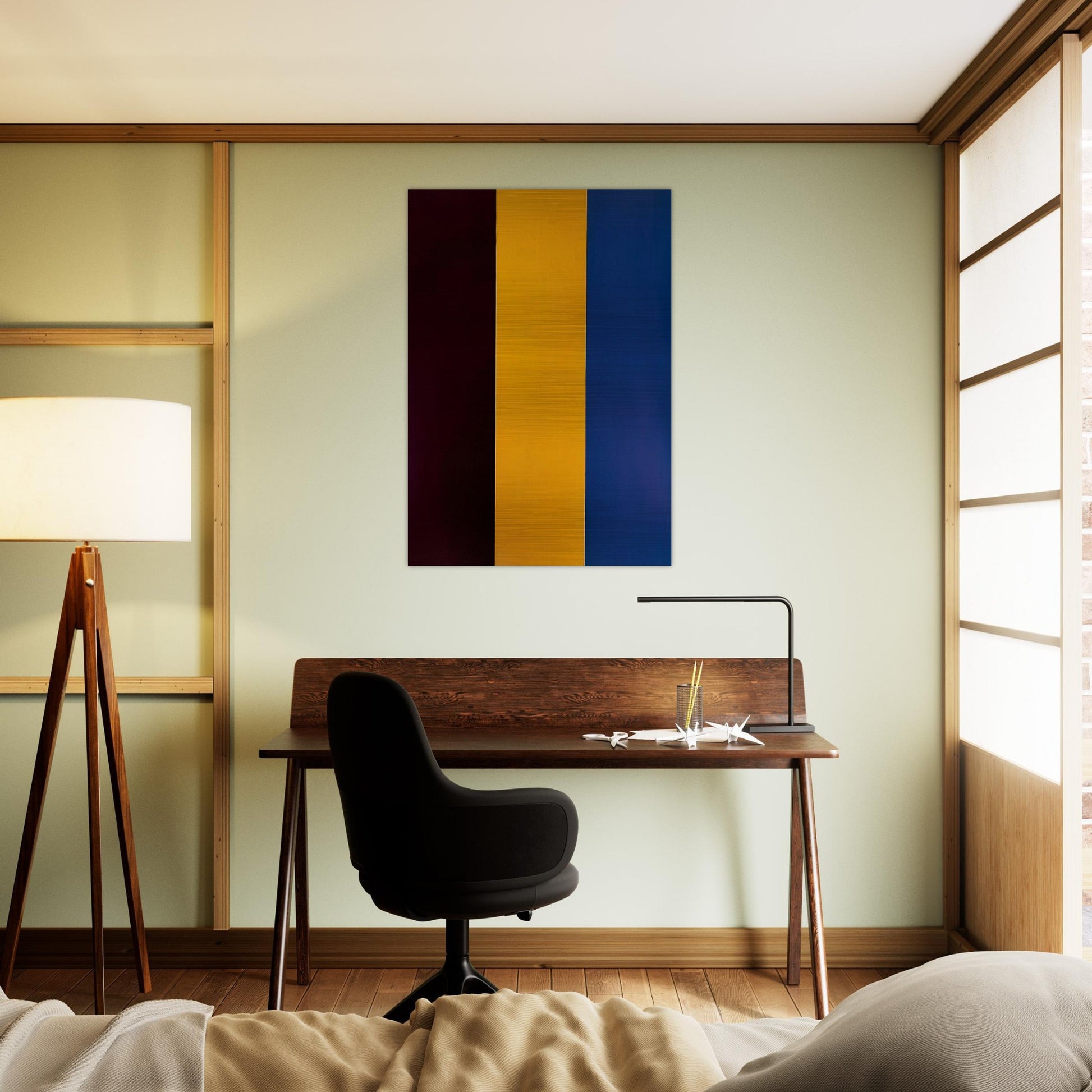 Red Yellow Blue - 1974 - Brice Marden Brushed Aluminum Print - 70x100 cm / 28x40 inches | Brice Marden Aluminum Print | Brice Marden Prints