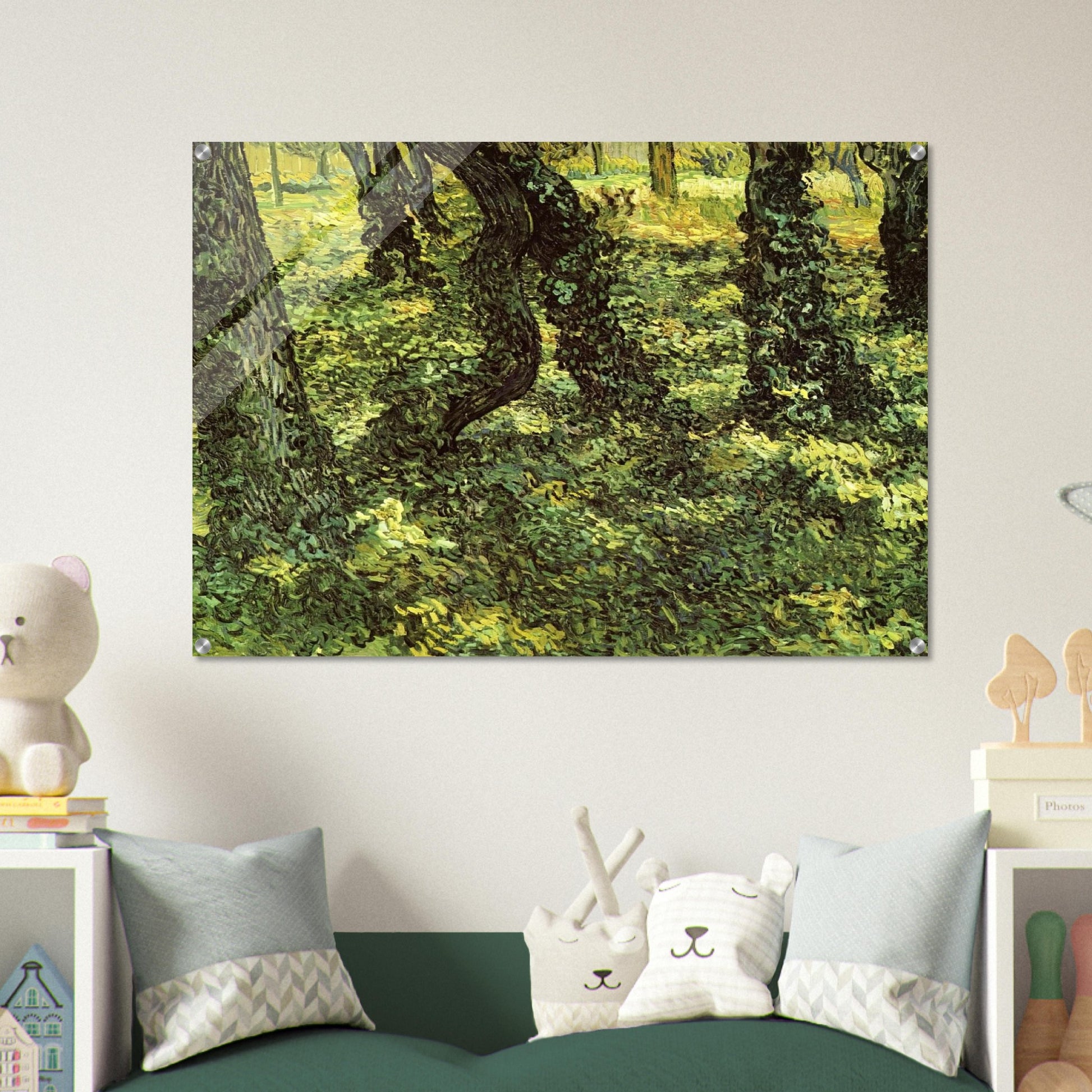 Trunks of Trees with Ivy - Vincent van Gogh Acrylic Print - 70x100 cm / 28x40″ inches | Vincent van Gogh Wall Art | Vincent van Gogh Prints