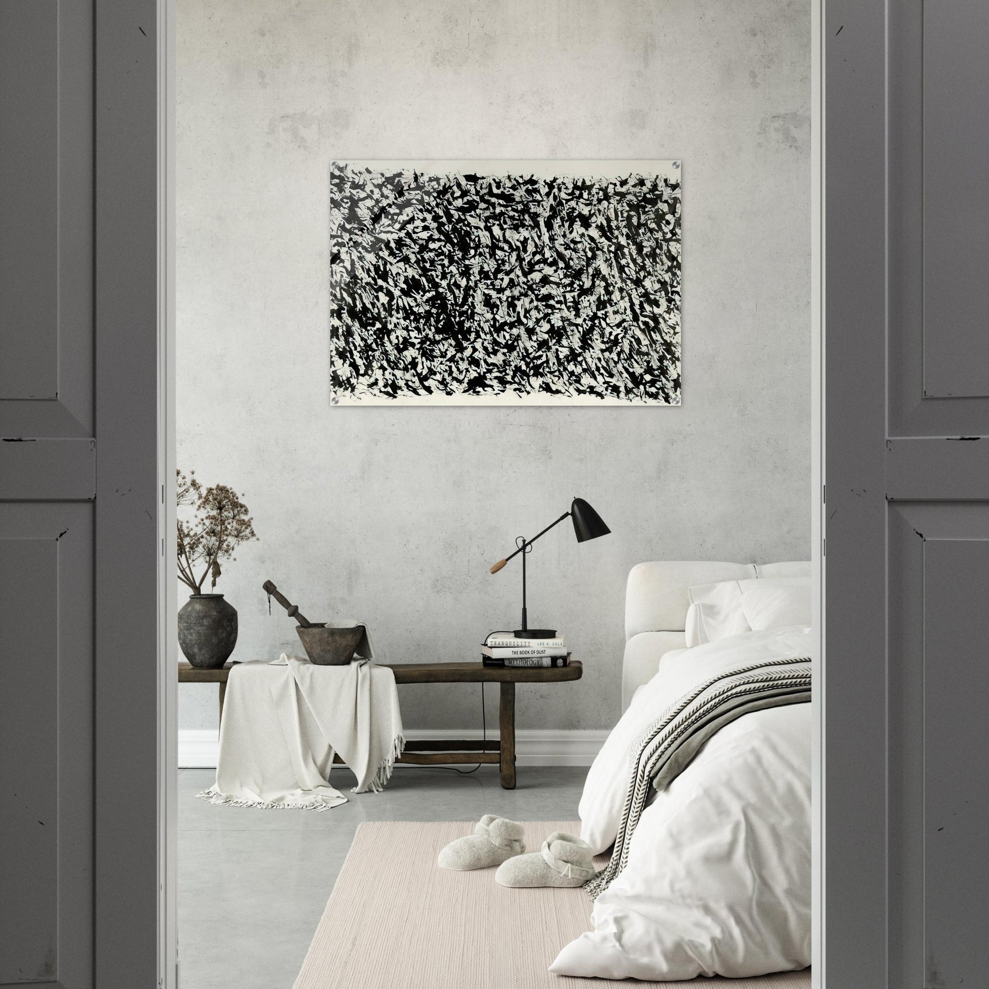 COMPOSITION - Henri Michaux Acrylic Print - 70x100 cm / 28x40″ inches | Henri Michaux Wall Art | Henri Michaux Prints