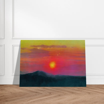 Red sunset - Arkhyp Kuindzhi Brushed Aluminum Print - 70x100 cm / 28x40 inches | Arkhyp Kuindzhi Aluminum Print | Arkhyp Kuindzhi Prints