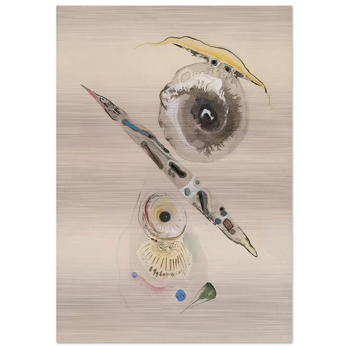 UNTITLED - Rudolf Bauer Brushed Aluminum Print - 70x100 cm / 28x40 inches | Rudolf Bauer Aluminum Print | Rudolf Bauer Prints