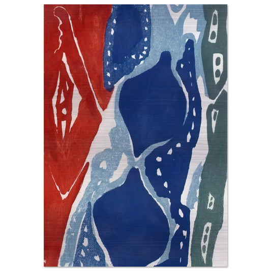 Farbaquatinta 1965-7 - 1965 - Ernst Wilhelm Nay Brushed Aluminum Print - 70x100 cm / 28x40 inches | Ernst Wilhelm Nay Aluminum Print | Ernst Wilhelm Nay Prints