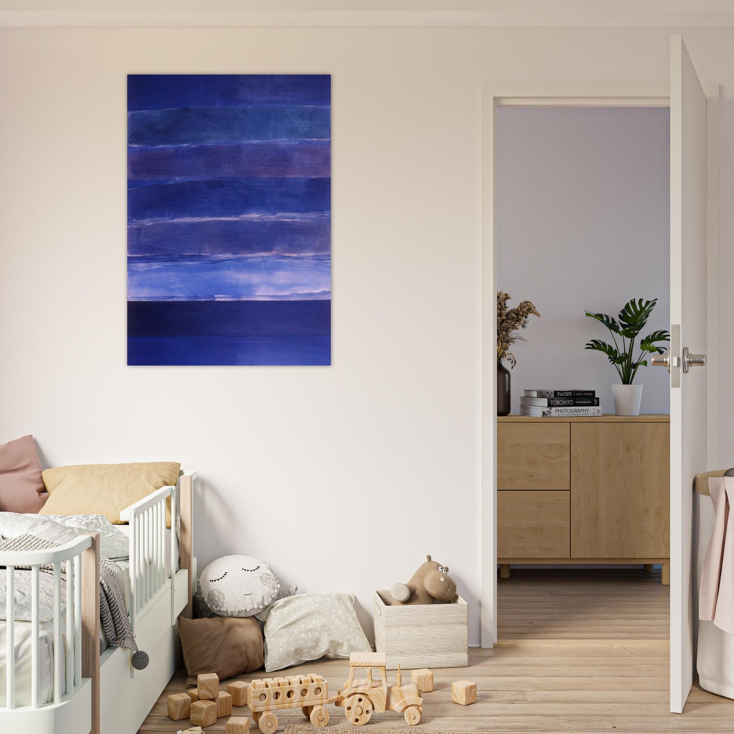 Ocean Love - 1981 - Ronnie Landfield Brushed Aluminum Print - 70x100 cm / 28x40 inches | Ronnie Landfield Aluminum Print | Ronnie Landfield Prints