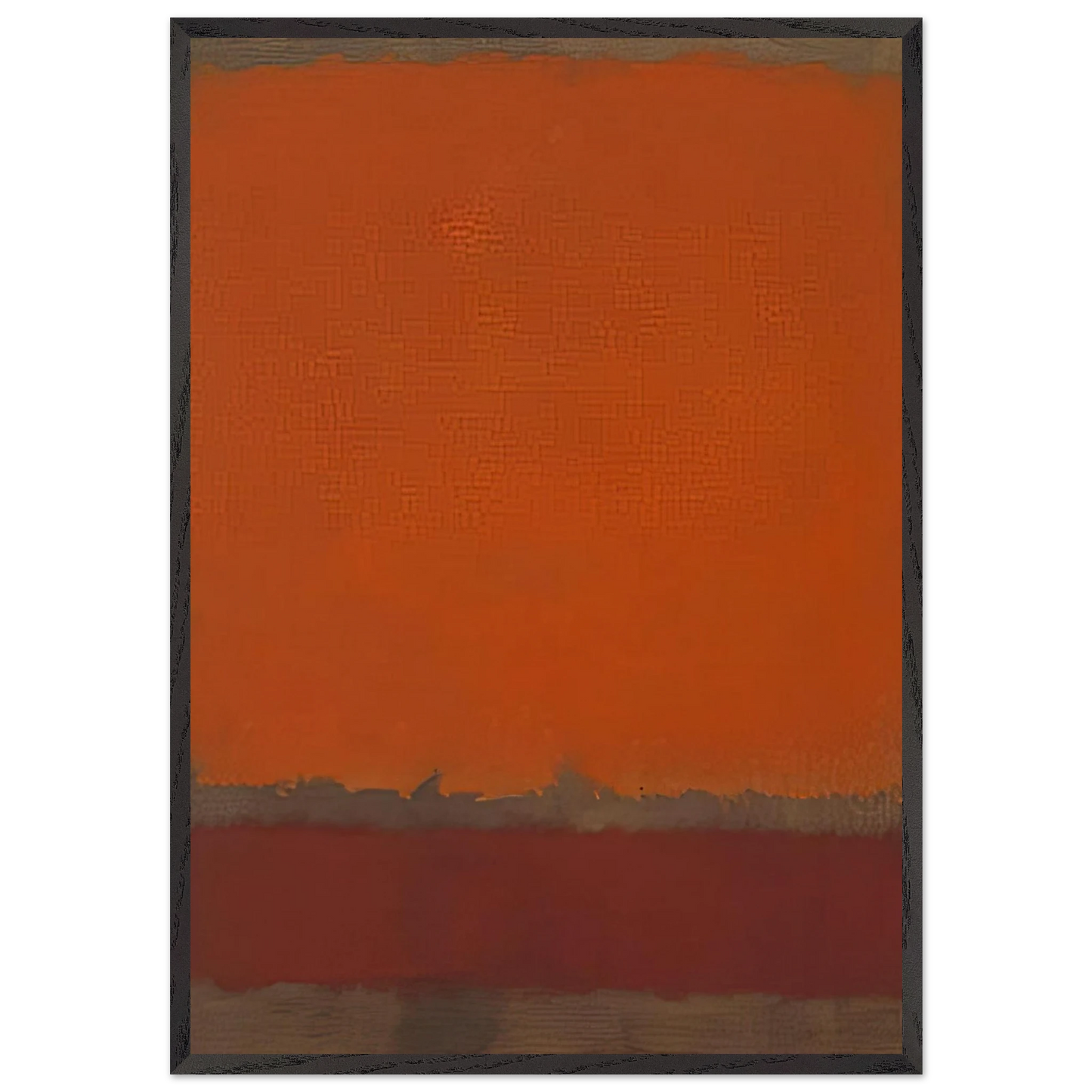 Ochre and Red on Red - 1962 - Mark Rothko Framed Art Print – Black Wooden Frame - Default Title - -Framed Art Print