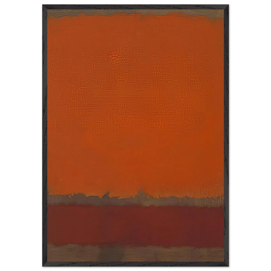 Ochre and Red on Red - 1962 - Mark Rothko Framed Art Print – Black Wooden Frame - Default Title - -Framed Art Print