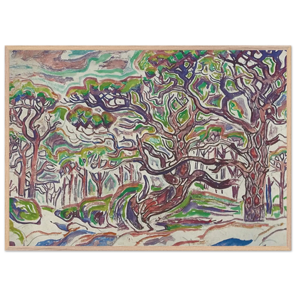 Walter Inglis Anderson - Walter Anderson Wall art - 30x45 cm / 12x18 Inches - Premium Wooden Framed Poster With Fine Art Paper - Wood frame