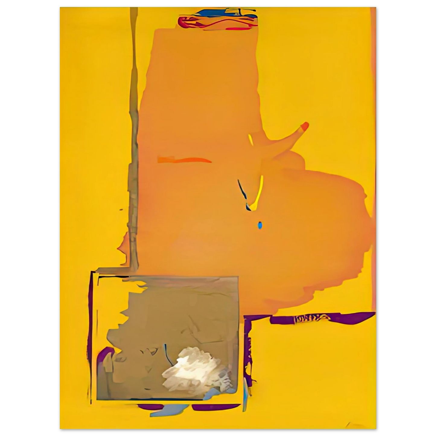 Helen Frankenthaler - Mardi Gras, 1987- Wall Art - 30x40 cm / 12x16 inches - Fine Art Poster - -