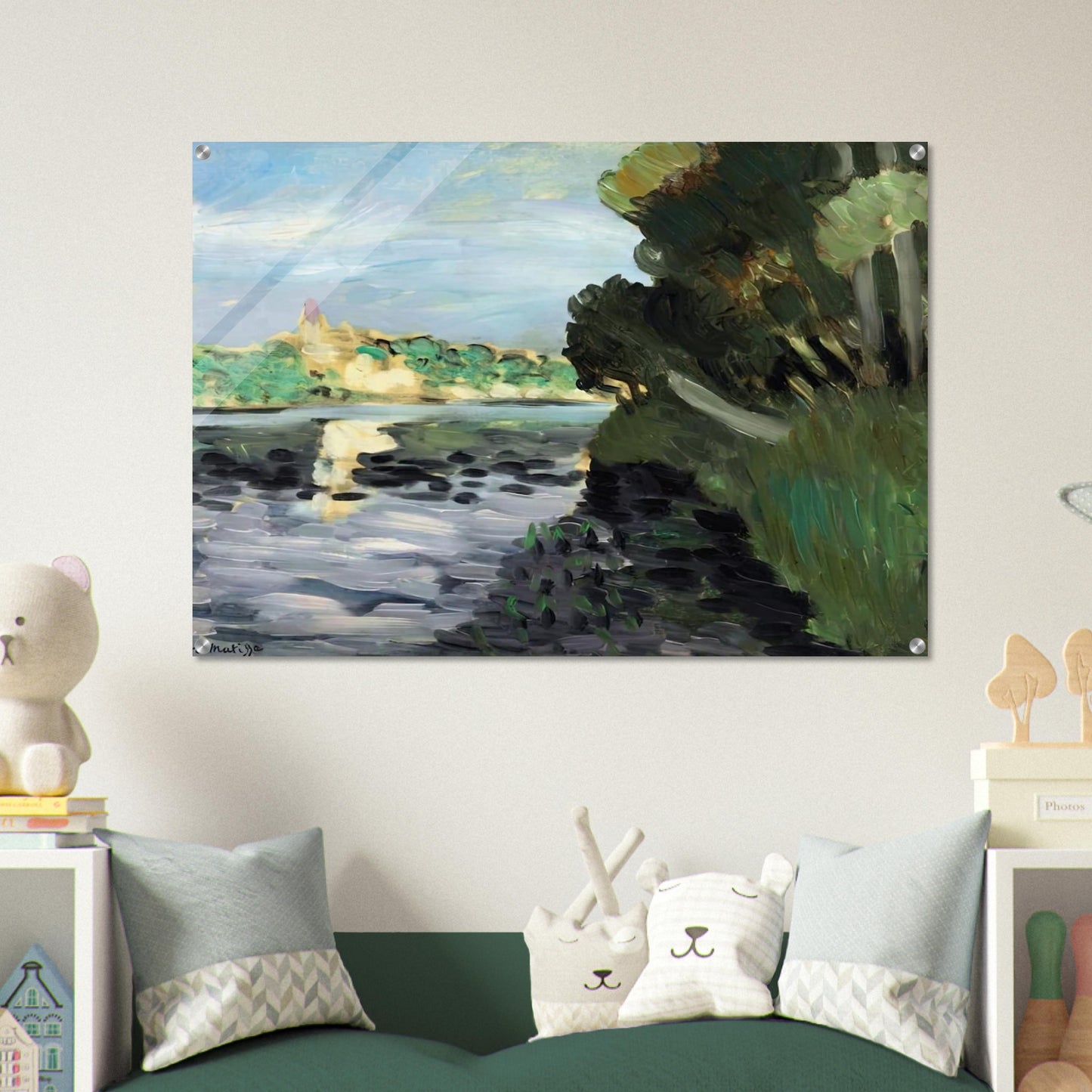 BORDS DE LA SEINE A VETHEUIL 1920 - Henri Matisse Acrylic Print - 70x100 cm / 28x40″ inches