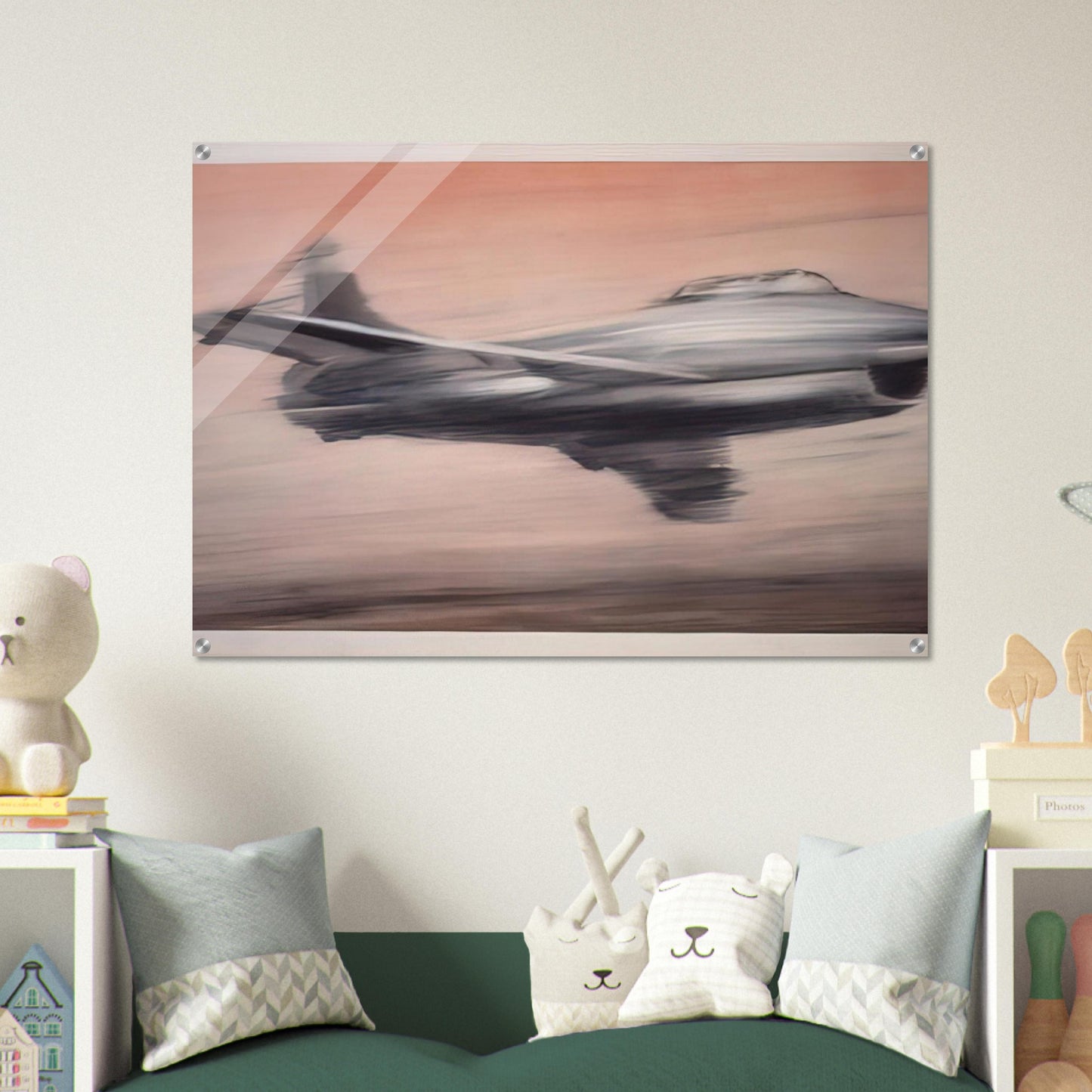 JET FIGHTER 1963 - Gerhard Richter Acrylic Print - 70x100 cm / 28x40″ inches | Gerhard Richter Wall Art | Gerhard Richter Prints