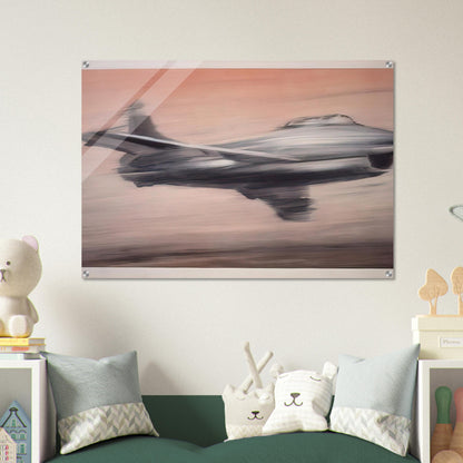 JET FIGHTER 1963 - Gerhard Richter Acrylic Print - 70x100 cm / 28x40″ inches | Gerhard Richter Wall Art | Gerhard Richter Prints