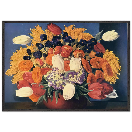 NOT IDENTIFIED 13 N2 - Moise Kisling 70x100 cm / 28x40 inches Framed Art Print – Black Wooden Frame