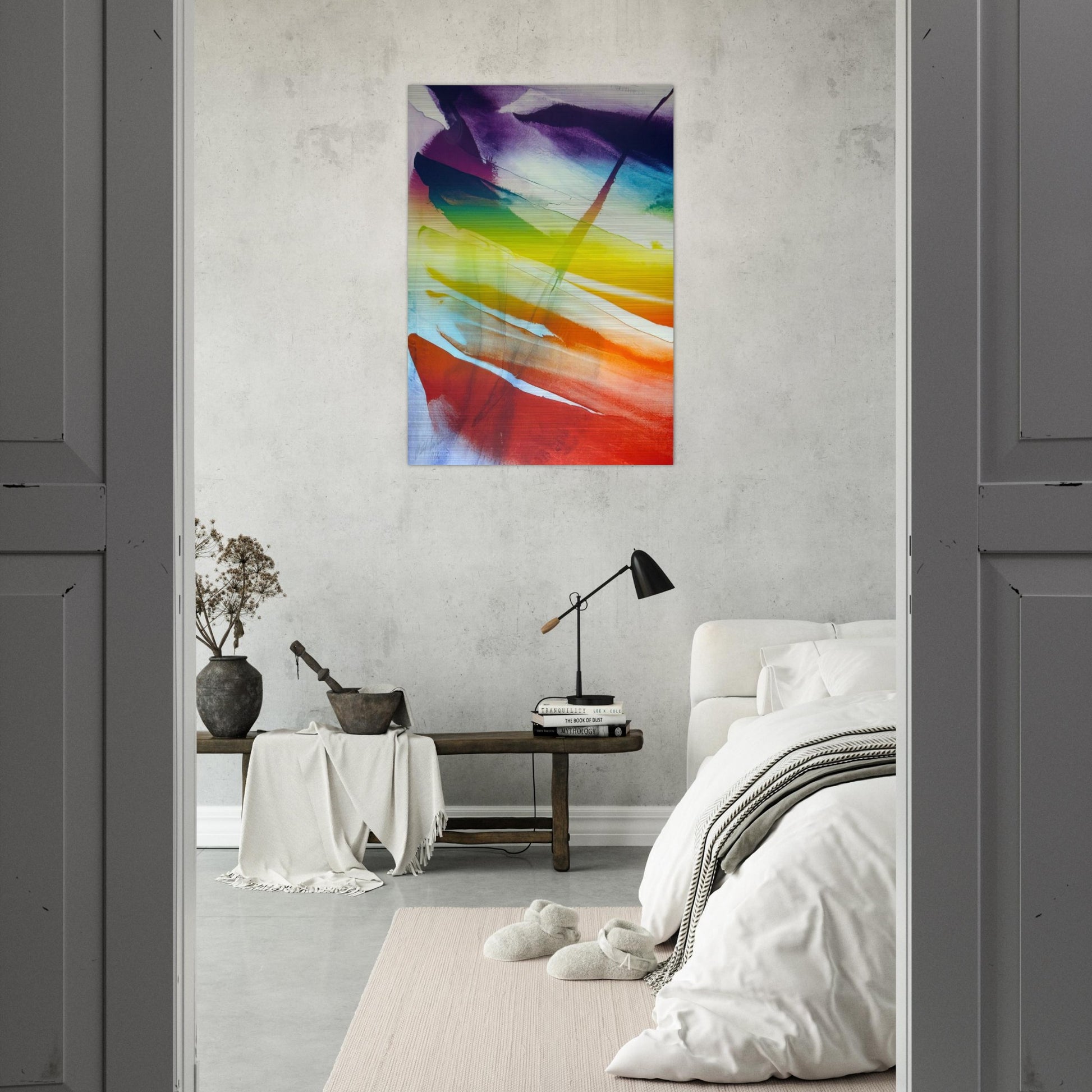 Phenomena Franklin's Kite - 1974 - Paul Jenkins Brushed Aluminum Print - 70x100 cm / 28x40 inches | Paul Jenkins Aluminum Print | Paul Jenkins Prints