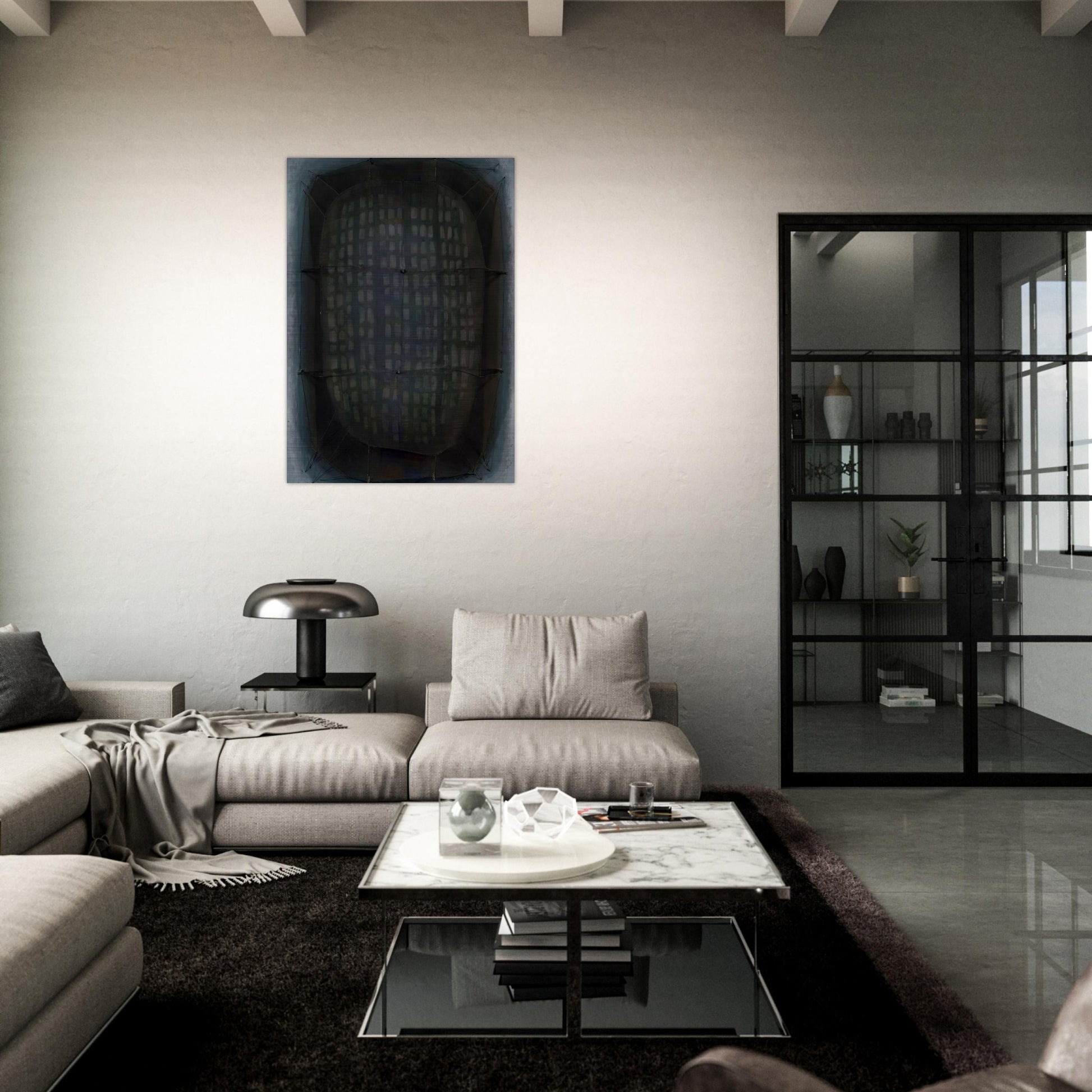 Espejuelo - 1964 - Manuel Rivera Brushed Aluminum Print - 70x100 cm / 28x40 inches | Manuel Rivera Aluminum Print | Manuel Rivera Prints