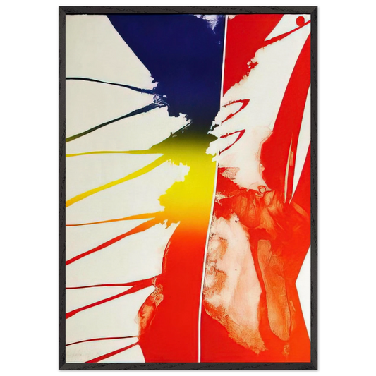 Continental Divide - 1981 - Paul Jenkins Framed Art Print – Black Wooden Frame - Default Title - -Framed Art Print