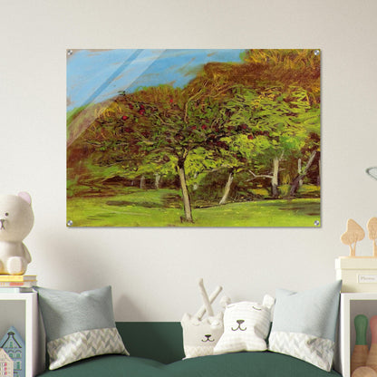 Fruit Trees - claude monet Acrylic Print - 70x100 cm / 28x40″ inches