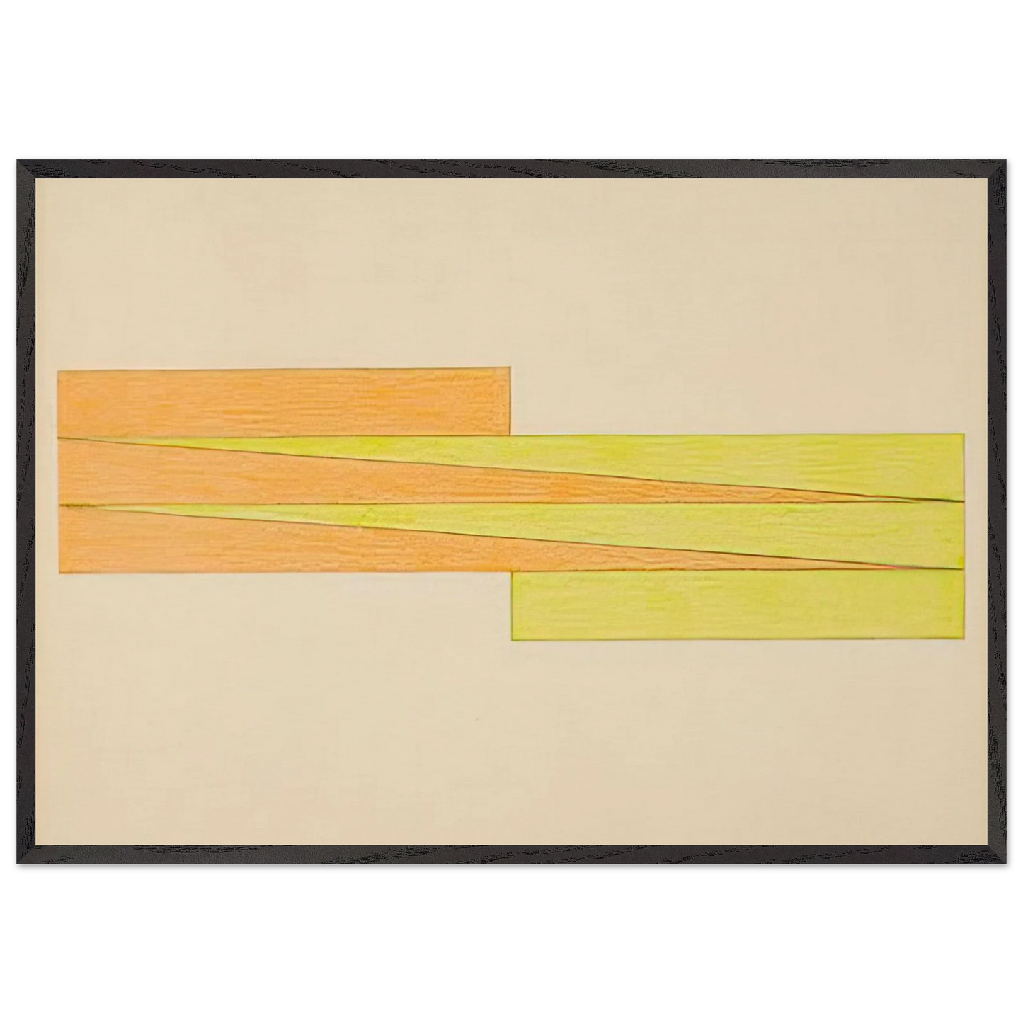 Untitled - 1965 N8 - Larry Zox Framed Art Print – Black Wooden Frame - Default Title - -Framed Art Print