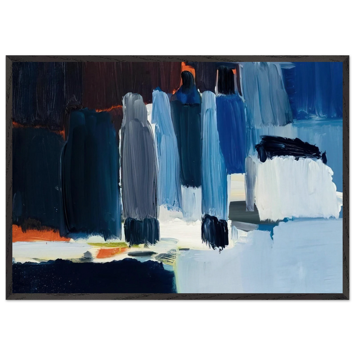 Nature morte - 1955 - Nicolas de Stael 70x100 cm / 28x40 inches Framed Art Print – Black Wooden Frame