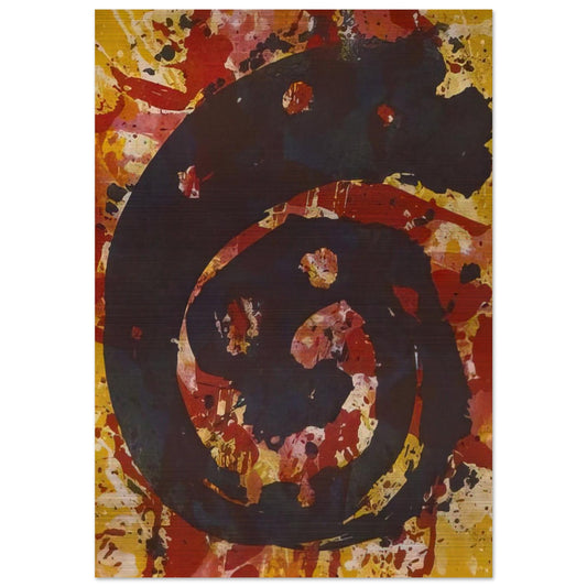 Untitled  L. I48; SFE-015  - Sam Francis Brushed Aluminum Print - 70x100 cm / 28x40 inches | Sam Francis Aluminum Print | Sam Francis Prints